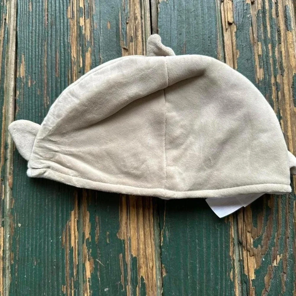 Fiesta Tan Shark Plush Beanie‎ Hat Embroidered Face Costume Accessory 126174